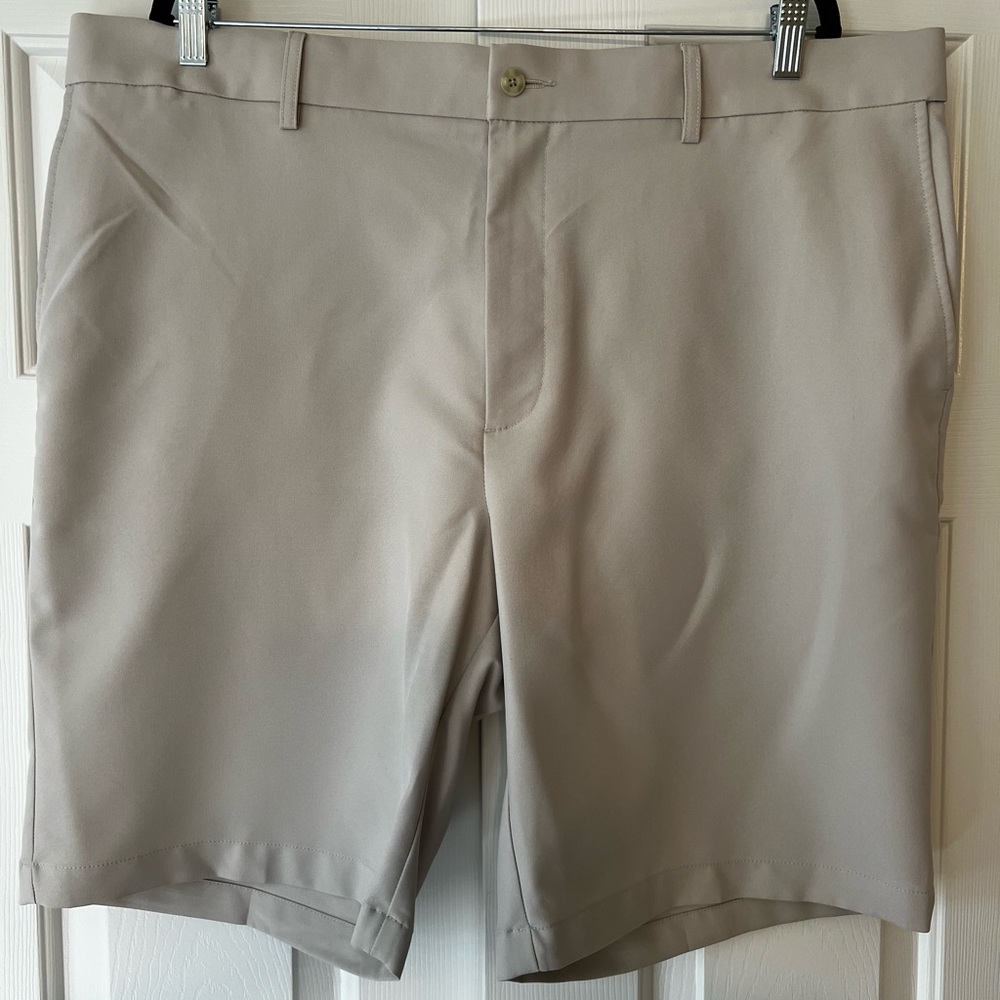 Grand Slam Men's Khaki Performance Golf Shorts - Waist Size 42. Like new!